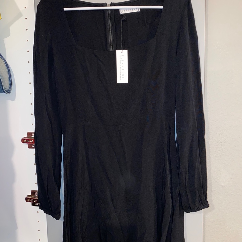 Black Mini Long Sleeve Dress